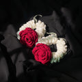 Crochet rose and jasmine flower gajra tradition wedding wear (1 pair) | Nesty Crafters