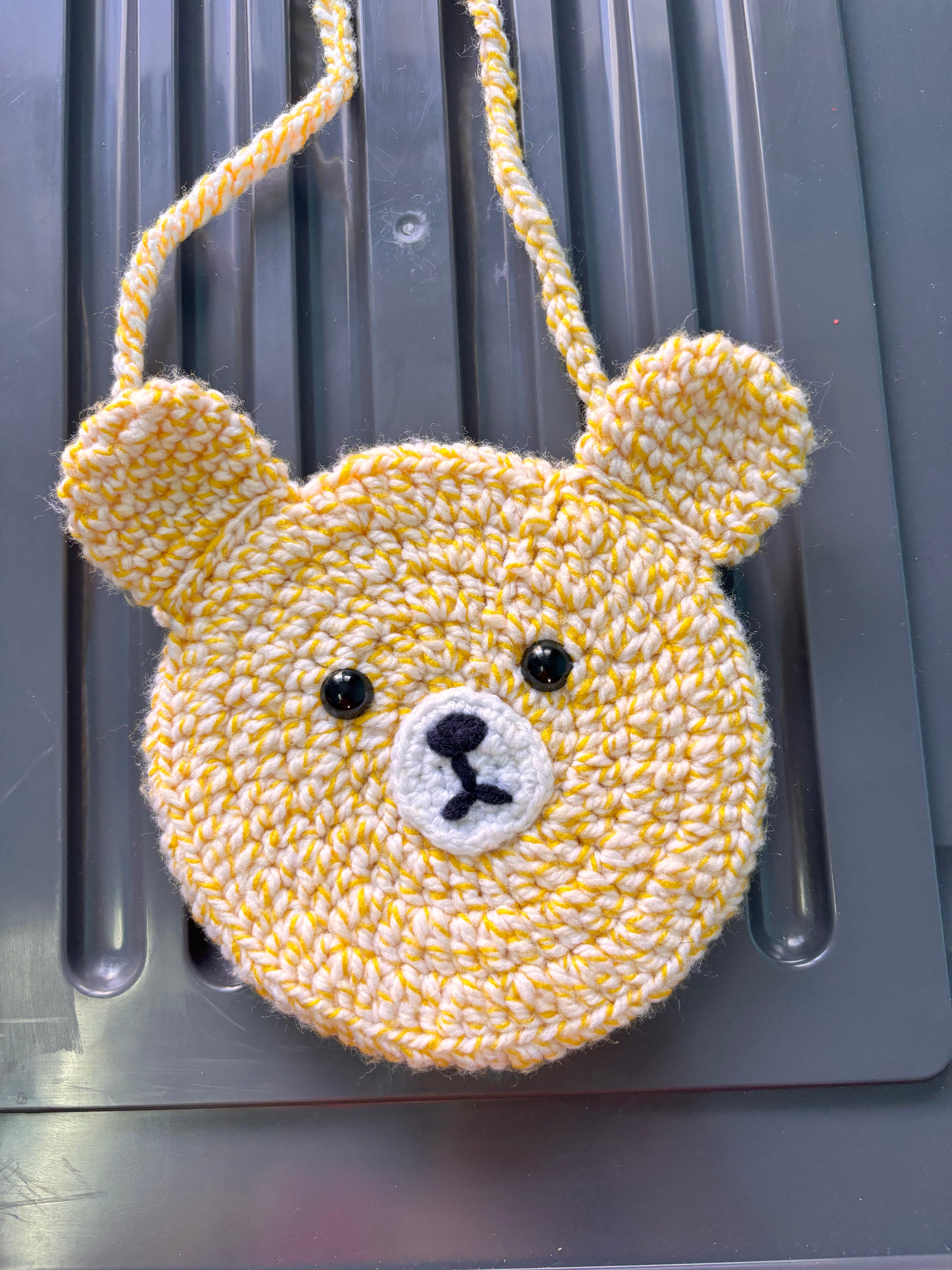 Crochet bunny bag for girls