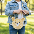 Crochet bunny bag for girls