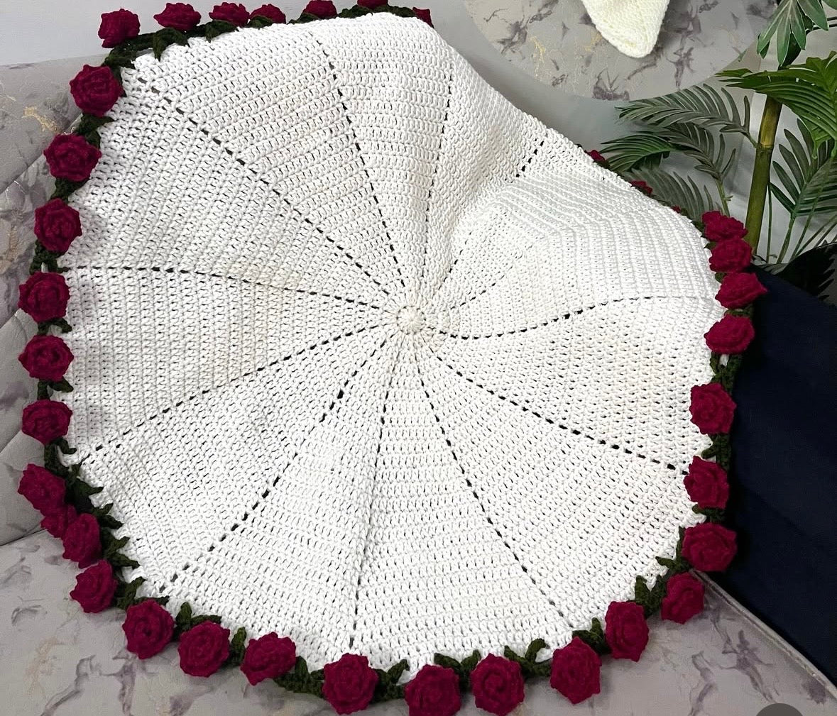 Handmade Crochet Rose Bouquet | Forever Red Roses | Knitted Flower Bouquet Gift | Valentine's Day, Anniversary & Wedding Gift | Nesty Crafters