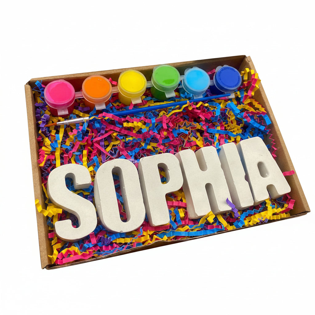 Custom Names Plaster Coloring Kit 